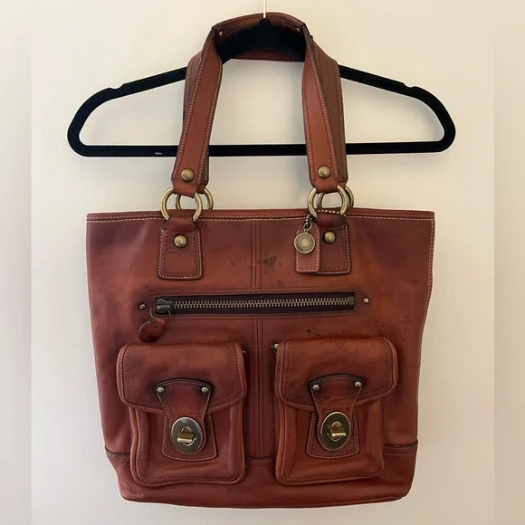 Coach | Bags | Vintage Coach Legacy Gigi Brown Leather Large Tote